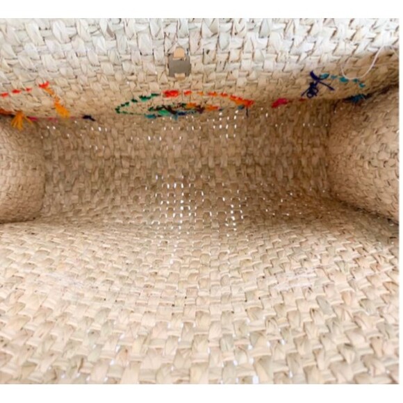 Primavera Collection Acapulco Beach Basket Bag Large Straw Tote Embellished - Picture 15 of 15